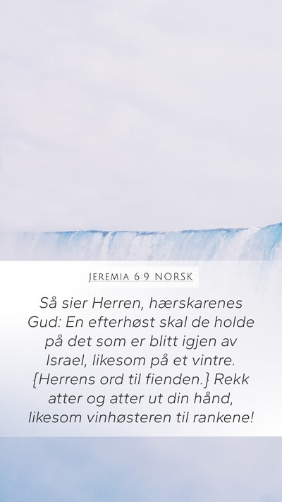 Jeremia 6:9 NORSK Bible Verse Image