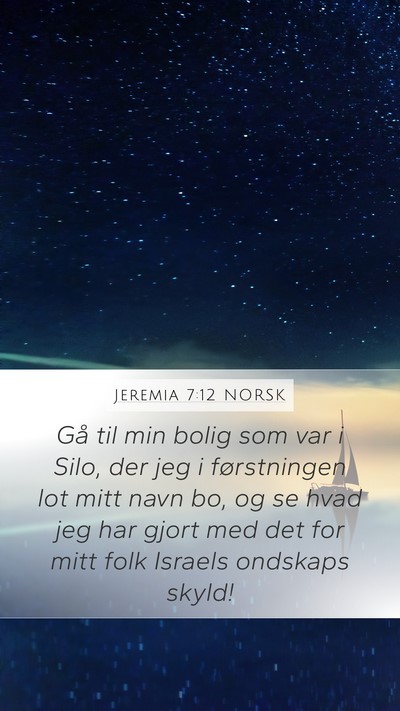 Jeremia 7:12 NORSK Bible Verse Image
