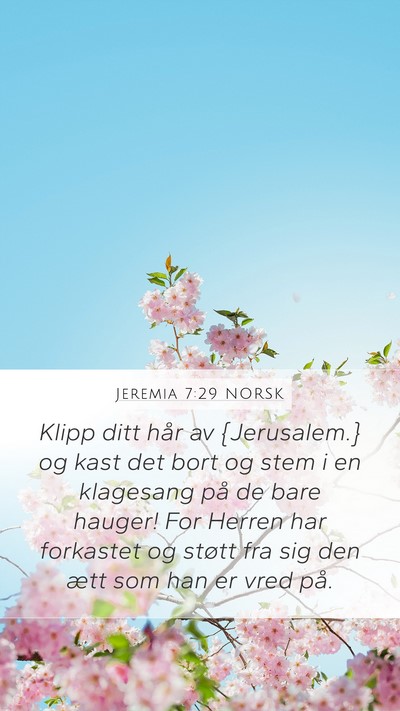 Jeremia 7:29 NORSK Bible Verse Image
