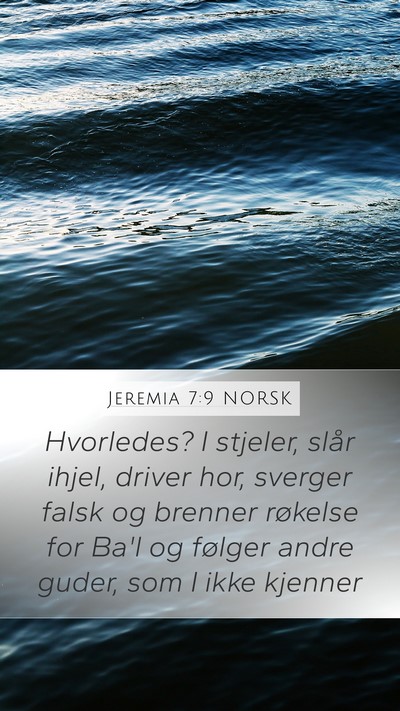 Jeremia 7:9 NORSK Bible Verse Image