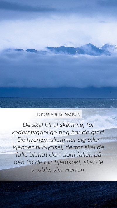 Jeremia 8:12 NORSK Bible Verse Image