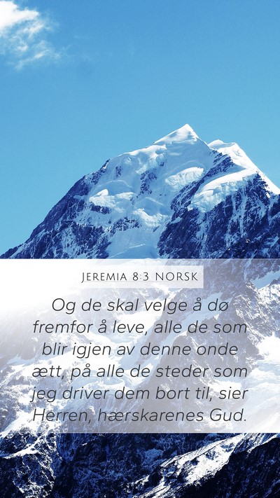 Jeremia 8:3 NORSK Bible Verse Image