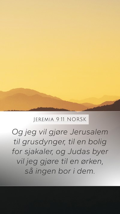 Jeremia 9:11 NORSK Bible Verse Image