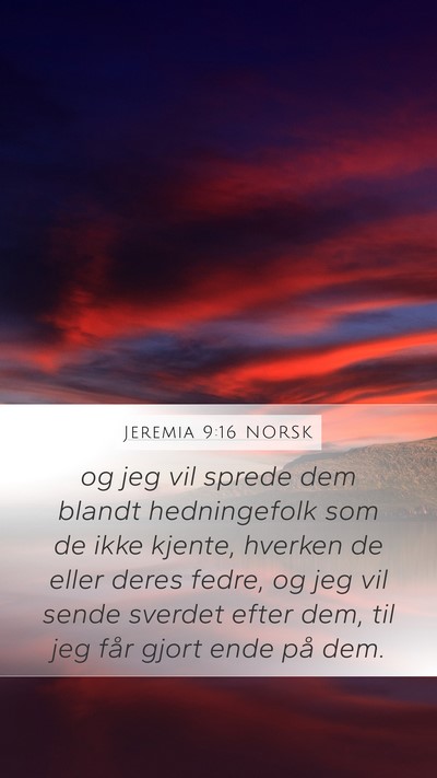 Jeremia 9:16 NORSK Bible Verse Image