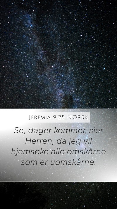 Jeremia 9:25 NORSK Bible Verse Image