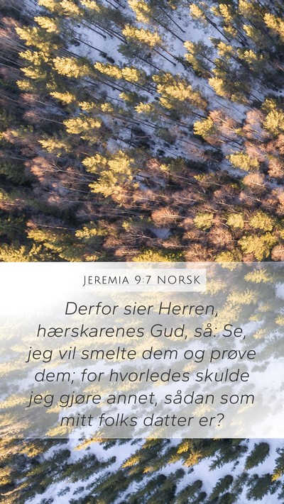 Jeremia 9:7 NORSK Bible Verse Image