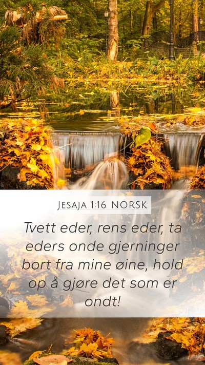 Jesaja 1:16 NORSK Bible Verse Image
