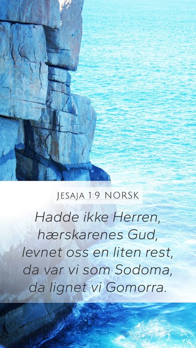 Jesaja 1:9 NORSK Bible Verse Image