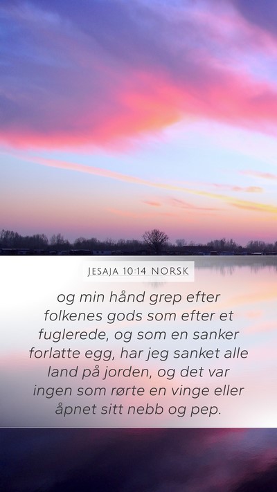 Jesaja 10:14 NORSK Bible Verse Image