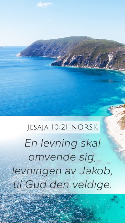 Jesaja 10:21 NORSK Bible Verse Image