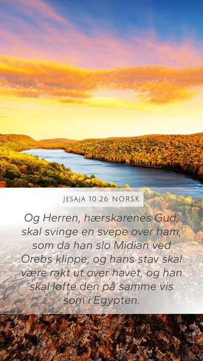 Jesaja 10:26 NORSK Bible Verse Image