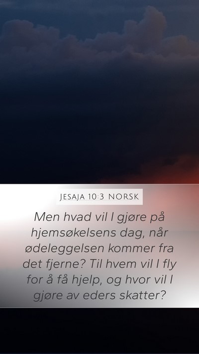 Jesaja 10:3 NORSK Bible Verse Image