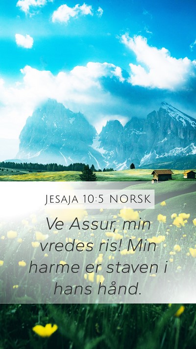 Jesaja 10:5 NORSK Bible Verse Image