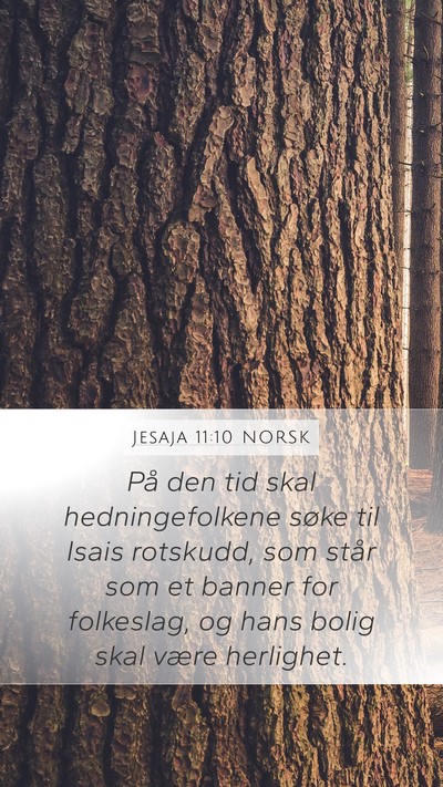 Jesaja 11:10 NORSK Bible Verse Image