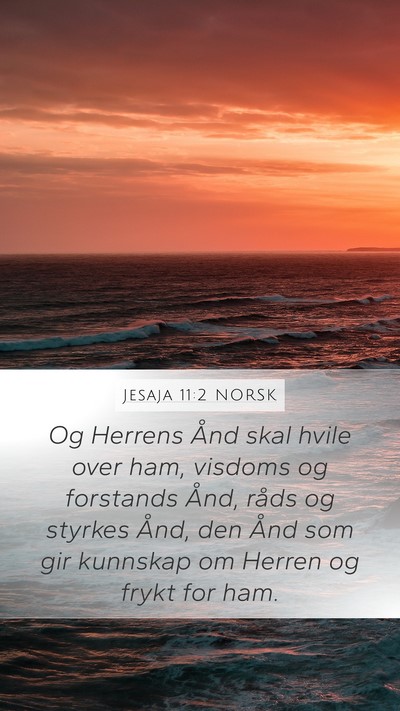 Jesaja 11:2 NORSK Bible Verse Image