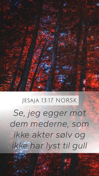 Jesaja 13:17 NORSK Bible Verse Image