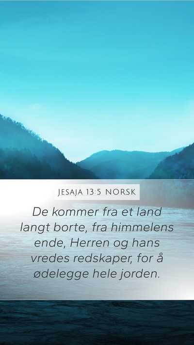 Jesaja 13:5 NORSK Bible Verse Image