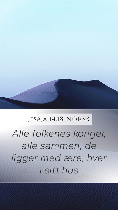 Jesaja 14:18 NORSK Bible Verse Image