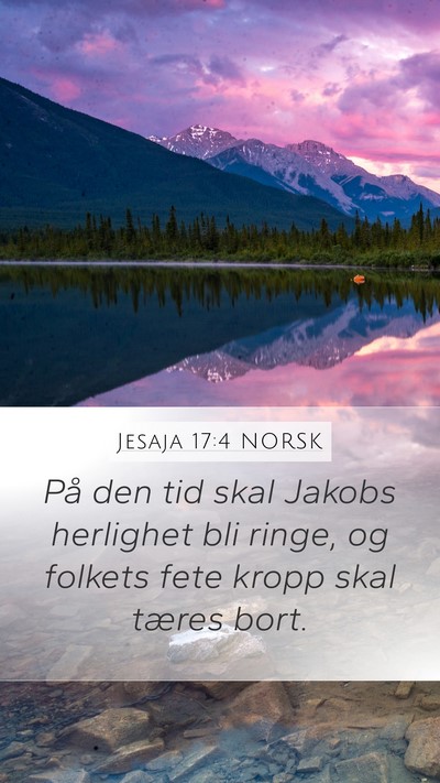 Jesaja 17:4 NORSK Bible Verse Image