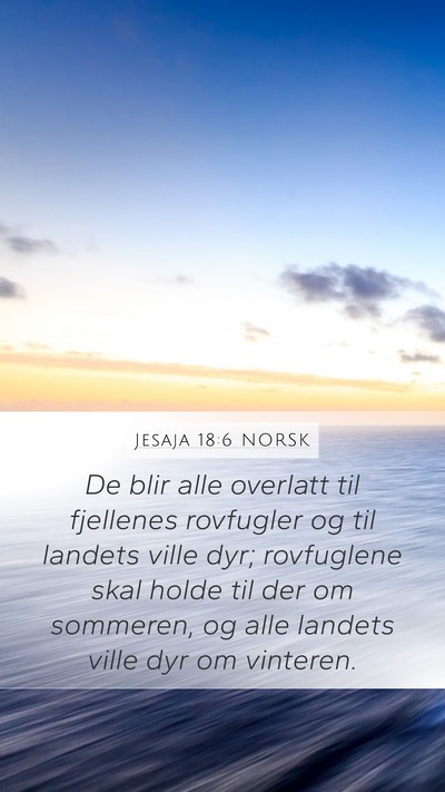 Jesaja 18:6 NORSK Bible Verse Image