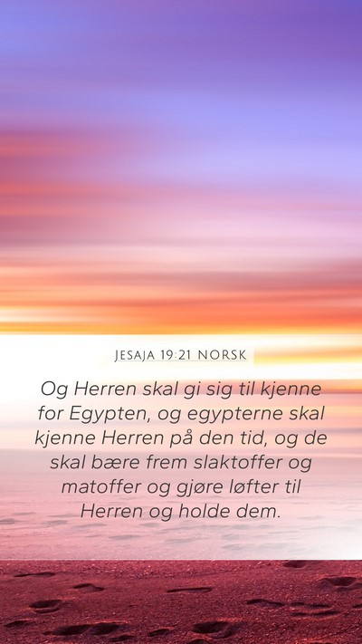 Jesaja 19:21 NORSK Bible Verse Image