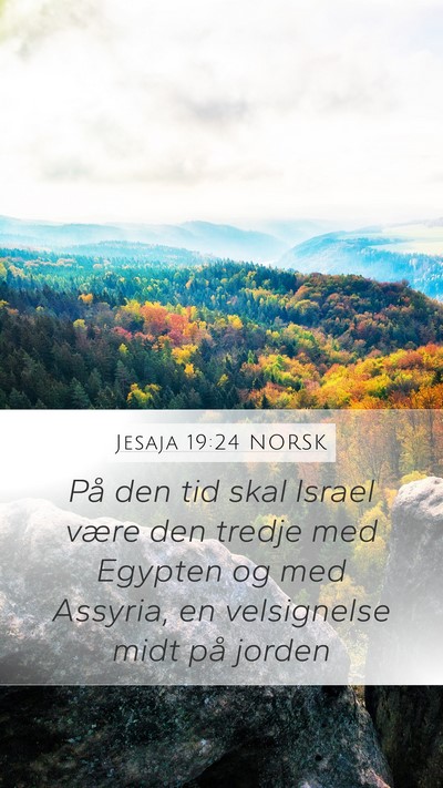 Jesaja 19:24 NORSK Bible Verse Image