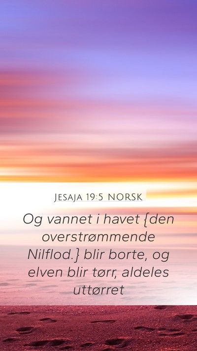 Jesaja 19:5 NORSK Bible Verse Image