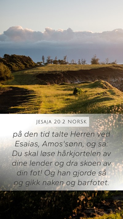 Jesaja 20:2 NORSK Bible Verse Image