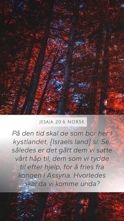 Jesaja 20:6 NORSK Bible Verse Image