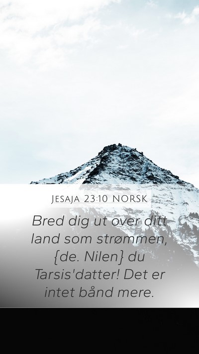 Jesaja 23:10 NORSK Bible Verse Image