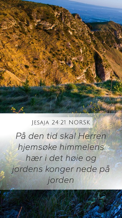Jesaja 24:21 NORSK Bible Verse Image