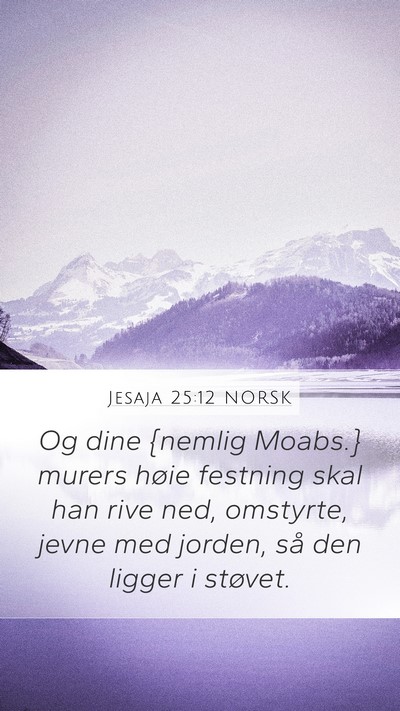 Jesaja 25:12 NORSK Bible Verse Image