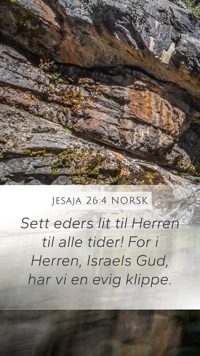Jesaja 26:4 NORSK Bible Verse Image