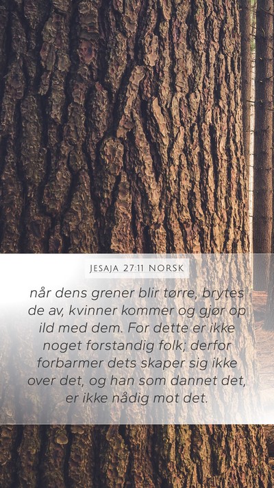 Jesaja 27:11 NORSK Bible Verse Image