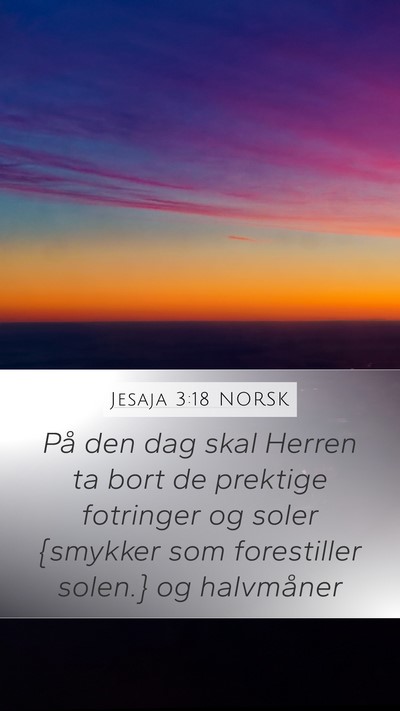 Jesaja 3:18 NORSK Bible Verse Image