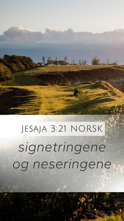 Jesaja 3:21 NORSK Mobile Phone Wallpaper - signetringene og - Mobile Bible Verse Wallpaper