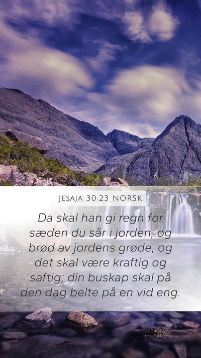 Jesaja 30:23 NORSK Bible Verse Image