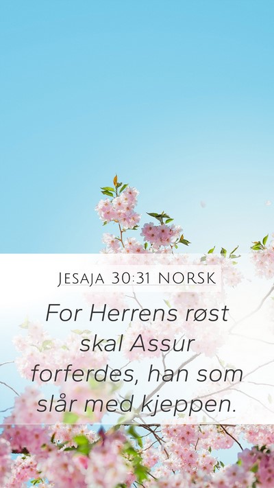 Jesaja 30:31 NORSK Bible Verse Image
