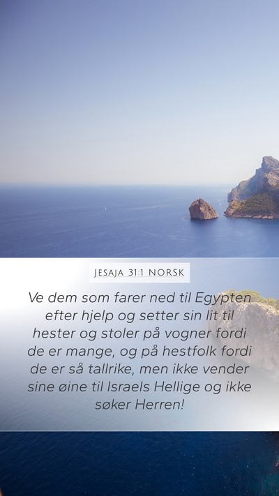 Jesaja 31:1 NORSK Bible Verse Image
