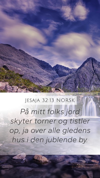 Jesaja 32:13 NORSK Bible Verse Image