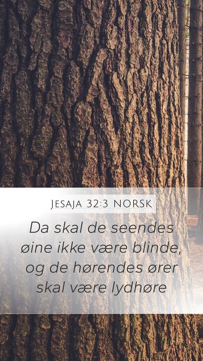Jesaja 32:3 NORSK Bible Verse Image