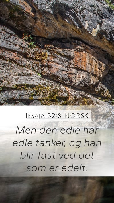 Jesaja 32:8 NORSK Bible Verse Image