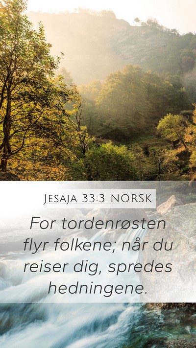 Jesaja 33:3 NORSK Bible Verse Image