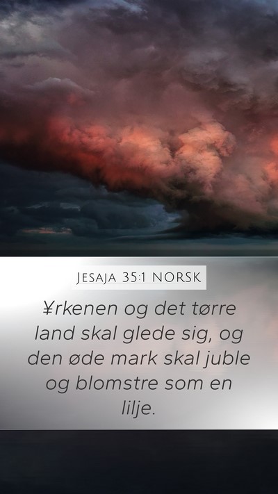 Jesaja 35:1 NORSK Bible Verse Image