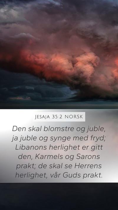 Jesaja 35:2 NORSK Bible Verse Image