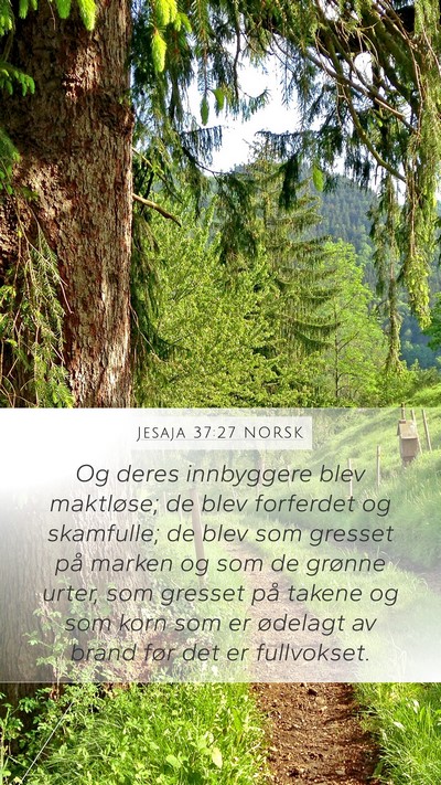 Jesaja 37:27 NORSK Bible Verse Image
