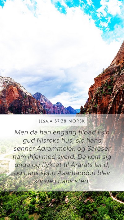 Jesaja 37:38 NORSK Bible Verse Image