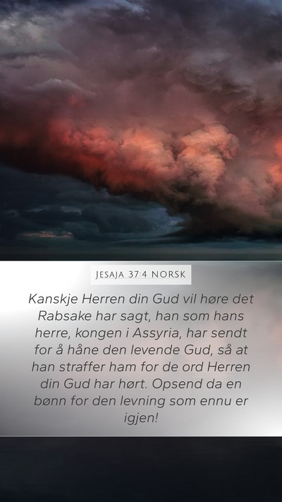 Jesaja 37:4 NORSK Bible Verse Image