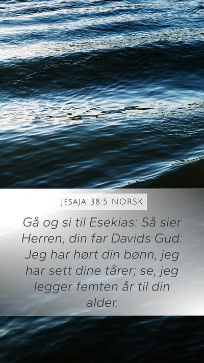 Jesaja 38:5 NORSK Bible Verse Image