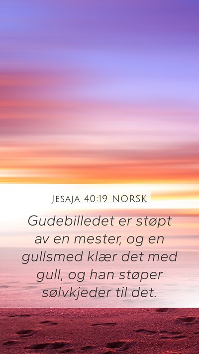 Jesaja 40:19 NORSK Bible Verse Image